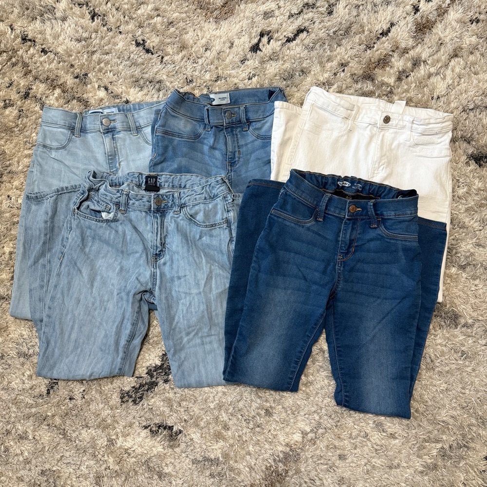 GAP & Old Navy Kids Jeans in Blue and White